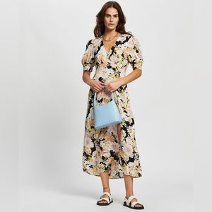 Topshop floral 70’s midi dress